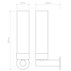 Astro design lámpa Tube 120 IP44 króm mag 25cm