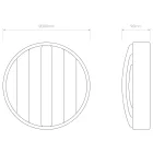 Astro design lámpa Montreal Round 300 IP44 réz Ø30cm