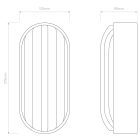 Astro design lámpa Montreal Oval IP44 réz mag 27.5cm