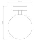 Astro design lámpa Denver IP44 króm Ø120cm