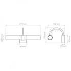 Astro design lámpa Dayton IP44 króm mag 115cm