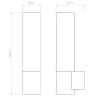 Astro design lámpa Bari IP44 króm mag 200cm