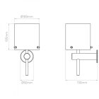 Astro fali lámpa Arezzo Wall IP44 króm mag 20.8cm