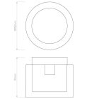 Astro design lámpa Arezzo ceiling IP44 króm Ø23cm