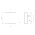 Astro design lámpa Enna Square Switched LED LED IP20 matt nikkel mag 110cm