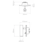 Astro design lámpa Enna Square Switched LED LED IP20 matt nikkel mag 110cm