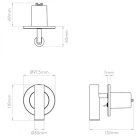 Astro design lámpa Enna Recess Switched LED LED IP20 matt nikkel mag 110cm