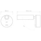 Astro design lámpa Enna Surface LED LED IP20 arany Ø80cm mag 110cm