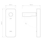 Astro design lámpa Enna Surface USB IP20 matt fehér mag 22.5cm