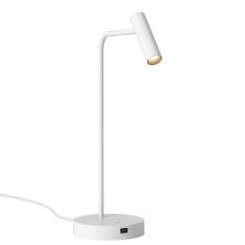   Astro design lámpa Enna Desk USB IP20 matt fehér mag 45cm kábel 2.1m