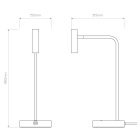 Astro design lámpa Enna Desk USB IP20 arany mag 45cm kábel 2.1m