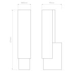 Astro design lámpa Kyoto LED LED IP44 króm mag 27.7cm