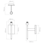 Astro design lámpa San Marino Solo IP20 matt nikkel mag 22.5cm
