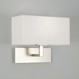    Astro Park Lane 1080009 Bathroom Wall Light Matt Nickel White Metal