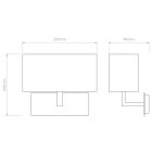 Astro design lámpa Park Lane IP20 bronz mag 20.5cm