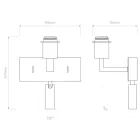 Astro design lámpa Park Lane Reader LED LED IP20 bronz mag 22.9cm