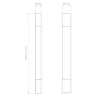 Astro design lámpa Palermo 600 LED LED IP44 króm mag 60cm