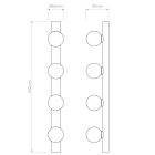 Astro design lámpa Cabaret 4 II IP44 króm mag 65cm