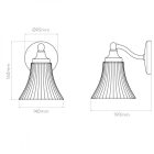 Astro design lámpa Nena IP44 króm mag 160cm