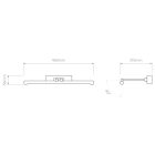 Astro design lámpa Goya 460 LED LED IP20 csiszolt nikkel mag 50cm