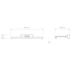 Astro design lámpa Goya 460 LED LED IP20 réz mag 50cm