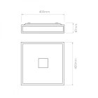 Astro design lámpa Mashiko 400 Square IP44 króm mag 87cm