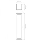  Astro Mashiko 1121018 Bathroom Wall Lamp Chrome White Metal