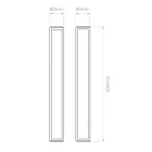  Astro Mashiko 1121020 Bathroom Wall Lamp Chrome White Metal