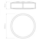  Astro Mashiko 1121045 Bathroom Ceiling Lamp Bronze White Bronze