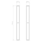 Astro design lámpa Mashiko 900 LED LED IP44 króm mag 91cm