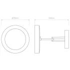 Astro design lámpa Catena LED LED IP44 króm Ø25cm
