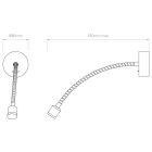 Astro design lámpa Fosso Switched LED LED IP20 matt nikkel Ø80cm