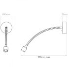 Astro design lámpa Fosso Switched LED LED IP20 matt nikkel Ø80cm