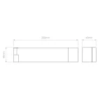 Astro design lámpa Tosca LED LED IP20 arany mag 45cm