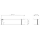 Astro design lámpa Tosca LED LED IP20 arany mag 45cm