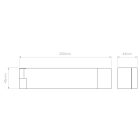 Astro design lámpa Tosca LED LED IP20 matt fekete mag 45cm