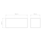 Astro design lámpa Ashino Wide IP20 króm mag 130cm