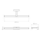 Astro design lámpa Kashima 620 LED LED IP44 króm mag 55cm