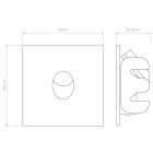 Astro design lámpa Tango LED 3000K LED IP65 matt fehér mag 70cm