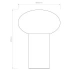 Astro asztali lámpa Zeppo Portable IP20 bronz Ø150cm mag 21cm