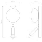 Astro design lámpa Zeppo Reader IP20 bronz mag 150cm