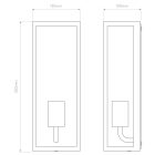 Astro design lámpa Messina 130 IP44 fekete mag 35cm