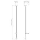 Astro függeszték Pendant Suspension Kit 3 IP20 bronz Ø100cm mag 258.5cm