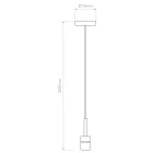 Astro függeszték Pendant Suspension Kit 4 Knurled LED IP20 matt nikkel mag 259.2cm kábel 2.5m