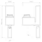 Astro design lámpa Napoli Reader LED LED IP20 matt nikkel mag 25.7cm