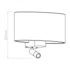 Astro design lámpa Napoli Reader LED LED IP20 matt nikkel mag 25.7cm