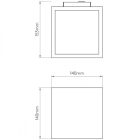 Astro design lámpa Pienza 140 IP20 vakolat mag 140cm