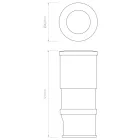 Astro design lámpa Terra 42 LED LED IP67 eloxált alumínium Ø42cm kábel 1.5m