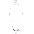 Astro design lámpa Borgo 55 LED 3000K LED IP20 matt fehér mag 170cm kábel 1m