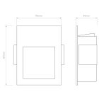 Astro design lámpa Borgo 90 LED 3000K LED IP20 matt fehér mag 120cm kábel 1m